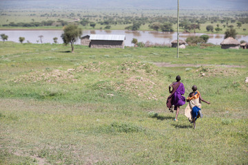 Masai village in Kenya Africa