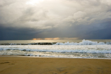 Beautiful seascape at sunset Composition of nature