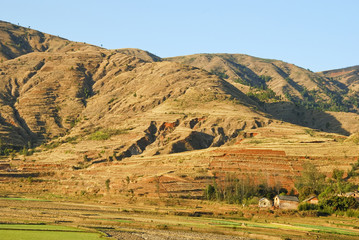 Fototapeta na wymiar Panoramic view of Madagascar landscape