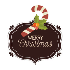 merry christmas candy cane vector illustration design
