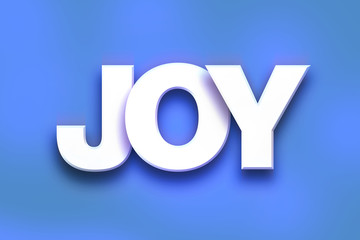 Joy Concept Colorful Word Art