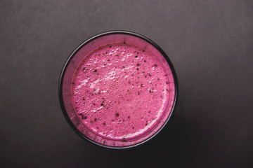 Blueberry smoothie with fresh berries