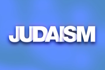 Judaism Concept Colorful Word Art