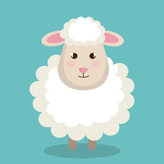 happy merry christmas manger character vector illustration design