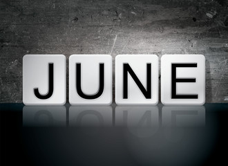June Tiled Letters Concept and Theme