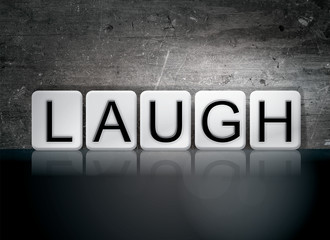 Laugh Tiled Letters Concept and Theme