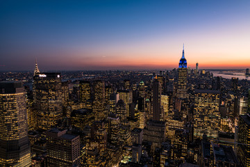 Fototapeta na wymiar ニューヨークの夜景
