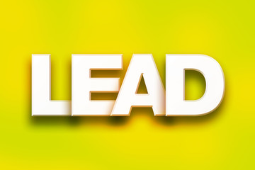 Lead Concept Colorful Word Art