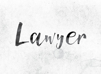 Lawyer Concept Painted in Ink