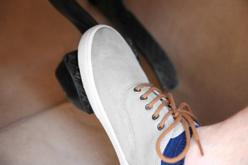 Foot pressing pedal of car