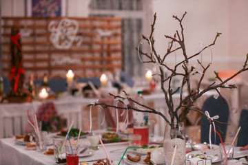 Wedding table setting