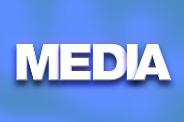 Media Concept Colorful Word Art
