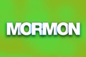 Mormon Concept Colorful Word Art