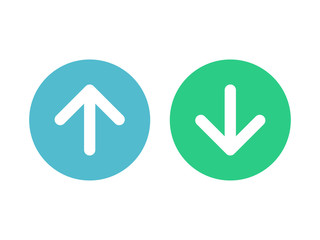 Up and down arrow vector