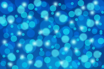 lights blue bokeh background