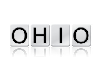 Ohio Isolated Tiled Letters Concept and Theme