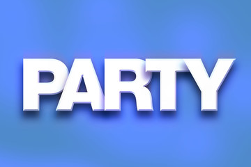 Party Concept Colorful Word Art
