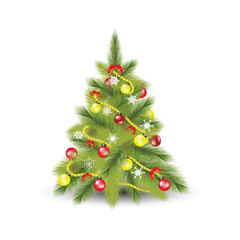 Christmas tree with fir