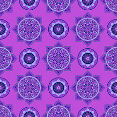 Ethnic floral seamless pattern