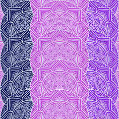 Ethnic floral seamless pattern