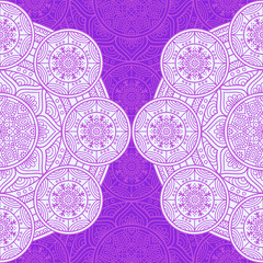 Ethnic floral seamless pattern