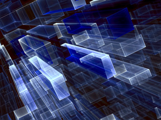 Abstract technology background - digitally generated image