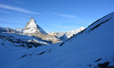 The gigantic mountain in Switzerland.