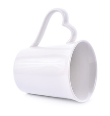 Obraz premium White coffee cup