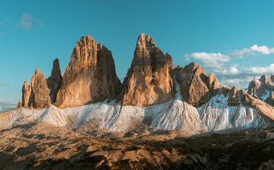 Scenic view of Italian Dolomites