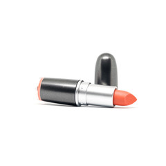 Fototapeta premium Beautiful design of colorful lipstick makeup for women who love beauty isolated on white background.