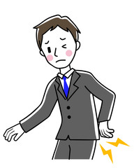 腰痛　ビジネスマン
