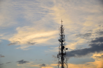 one antenna with cloud