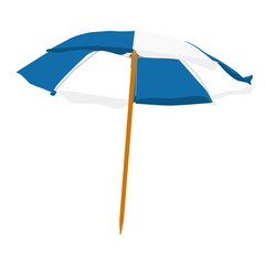 Beach umbrella vector