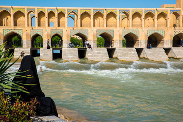Pont Khaju à Ispahan (Iran)