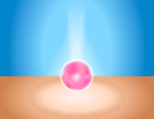 collagen and skin , vector . pink collagen