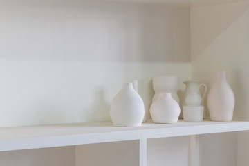 Fototapeta na wymiar Handmade tradition porcelain product on shelf