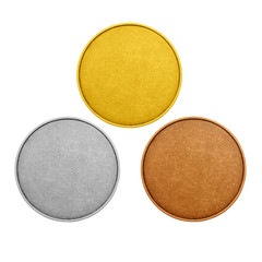 empty coins,  medals 