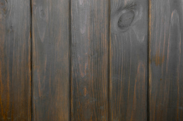 Dark brown wooden background texture - vertical boards