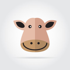 Cow head icon