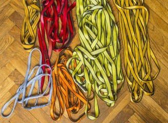 Loops for climbing.