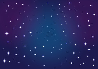 Vector background star sky