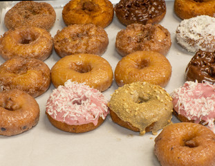 Assorted Donuts On A Tray