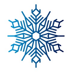 Snowflake icon vector.