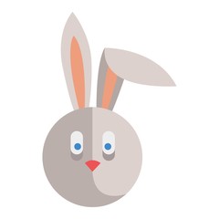 Easter rabbit bunny vector head