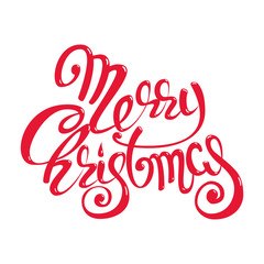 Merry Christmas nadpis.lettering vector. on a white background.