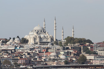 Fototapeta na wymiar Suleymaniye Mosque in Istanbul City