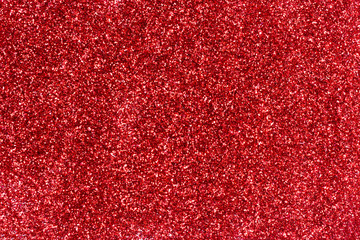 Red Sparkling Glitter bokeh Background.