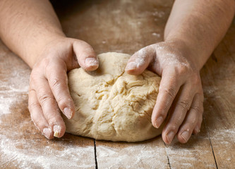 fresh raw dough