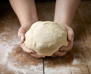 fresh raw dough