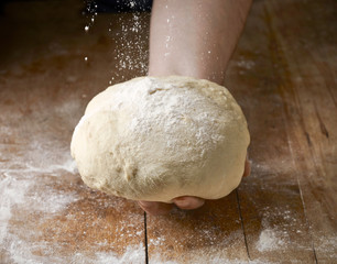 fresh raw dough